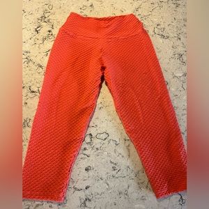 Cropped croco leggings